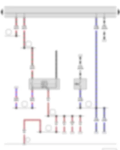 Wiring Diagram  SKODA ROOMSTER 2013 - Reversing light switch - Brake pedal switch