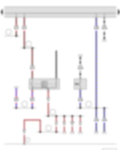 Wiring Diagram  SKODA ROOMSTER 2014 - Reversing light switch - Brake pedal switch