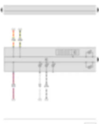 Wiring Diagram  SKODA ROOMSTER 2013 - Dash panel insert - Digital clock