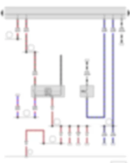 Wiring Diagram  SKODA ROOMSTER 2012 - Reversing light switch - Brake pedal switch