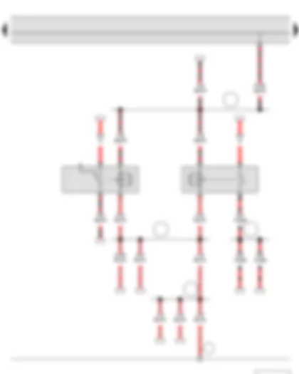 Wiring Diagram  SKODA ROOMSTER 2014 - X-contact relief relay - X contact relief relay 2