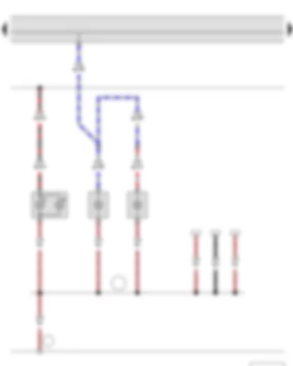 Wiring Diagram  SKODA ROOMSTER 2015 - Additional brake light bulb - Left number plate light - Right number plate light