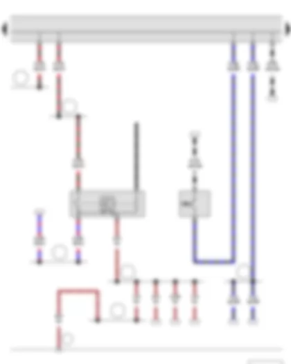 Wiring Diagram  SKODA ROOMSTER 2013 - Reversing light switch - Brake pedal switch