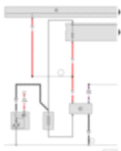 Wiring Diagram  SKODA ROOMSTER 2014 - Battery - Starter - Battery monitor control unit - Fuse holder A