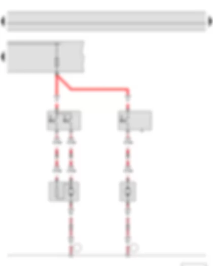 Wiring Diagram  SKODA ROOMSTER 2012 - Radiator fan thermal switch - Fuse holder A - Radiator fan