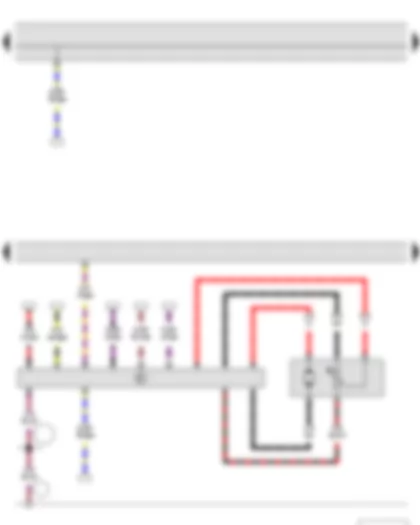 Wiring Diagram  SKODA ROOMSTER 2012 - Fuel gauge sender - Fuel system pressurisation pump - Fuel pump control unit - Engine control unit