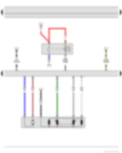 Wiring Diagram  SKODA ROOMSTER 2012 - Throttle valve module - Electric drive main relay - Engine control unit