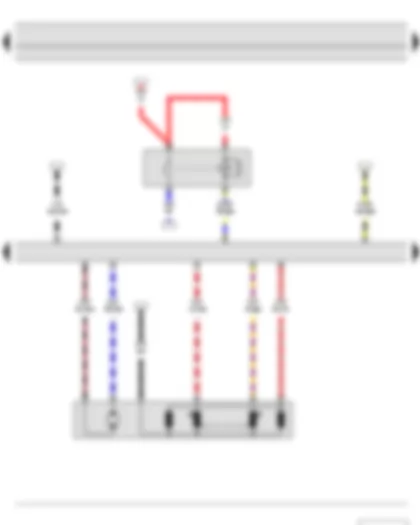 Wiring Diagram  SKODA ROOMSTER 2014 - Main relay - Throttle valve module - Engine control unit