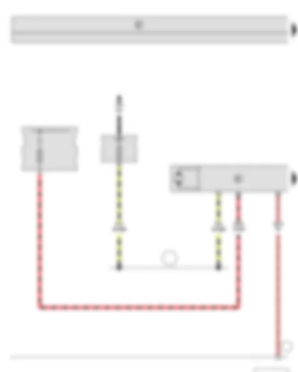 Wiring Diagram  SKODA ROOMSTER 2014 - Power steering control unit - Fuse holder A - Fuse holder B - Steering hydraulics pump