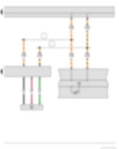 Wiring Diagram  SKODA ROOMSTER 2014 - Power steering sensor - Power steering control unit - Dash panel insert