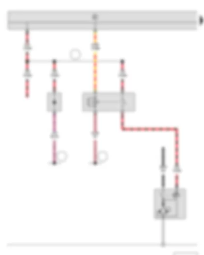 Wiring Diagram  SKODA ROOMSTER 2014 - Starter - Starter inhibitor relay - Blocking diode 2