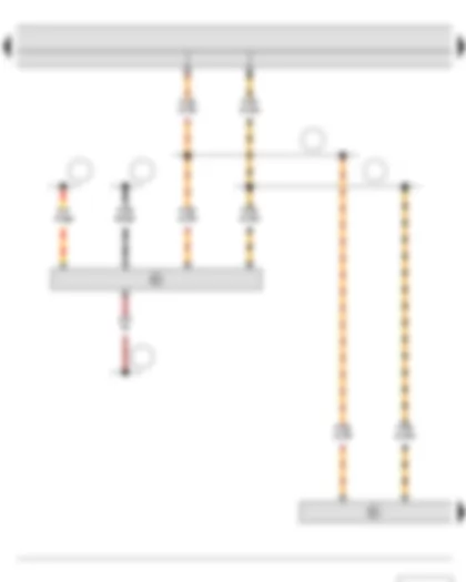 Wiring Diagram  SKODA ROOMSTER 2014 - Steering angle sender - Data bus diagnostic interface