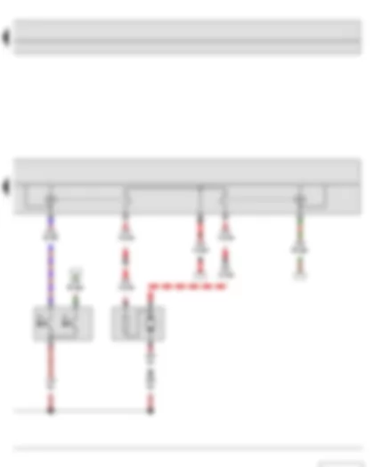 Wiring Diagram  SKODA ROOMSTER 2014 - Radiator fan thermal switch - Radiator fan control unit - Radiator fan