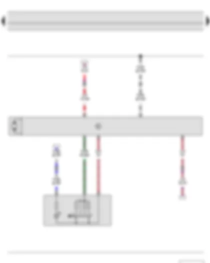 Wiring Diagram  SKODA ROOMSTER 2012 - Window regulator switch in front passenger door - Front passenger door control unit - Front passenger side window regulator motor