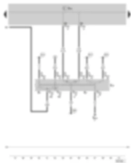 Электросхемa  SKODA ROOMSTER 2007 - переключатель указателей поворота - выключатель ближнего света фар и предупредительной световой сигнализации - включатель для стояночных фонарей