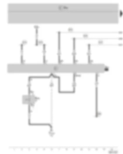 Wiring Diagram  SKODA ROOMSTER 2007 - Day driving lights disabling switch - Day driving lights relay - Side light - Tail light