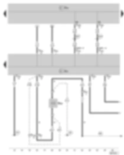 Wiring Diagram  SKODA ROOMSTER 2006 - Air conditioning system control unit - Air conditioning system compressor regulating valve