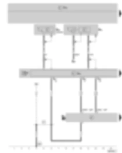 Wiring Diagram  SKODA ROOMSTER 2007 - Control unit with display for radio and navigation system - Navigation system interface - Aerial