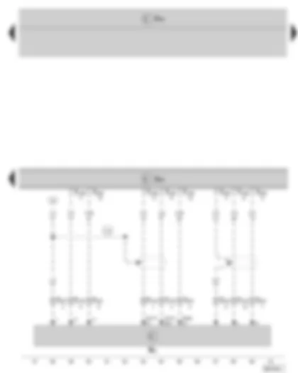 Wiring Diagram  SKODA ROOMSTER 2006 - Control unit with display for radio and navigation system - CD changer