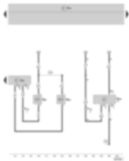 Электросхемa  SKODA ROOMSTER 2007 - блок управления двигателем - датчик уровня и температуры масла - электромагнитный клапан 1 бачка с активированным углем - электромагнитный клапан 1 для регулирования распределительного вала