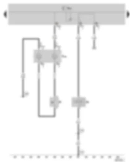 Электросхемa  SKODA ROOMSTER 2007 - выключатель звукового сигнала - гудок и двухтонный гудок - витая пружина
