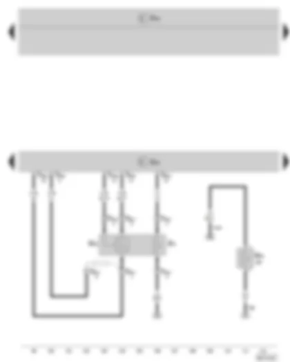 Wiring Diagram  SKODA ROOMSTER 2008 - Engine control unit - Lambda probe - Heating resistor for crankcase ventilation 