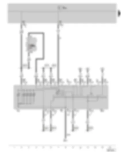 Wiring Diagram  SKODA ROOMSTER 2008 - Ignition switch - fuse holder B