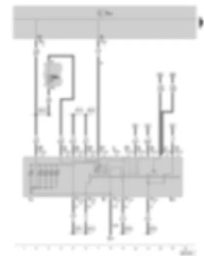 Wiring Diagram  SKODA ROOMSTER 2008 - Ignition switch - fuse holder B