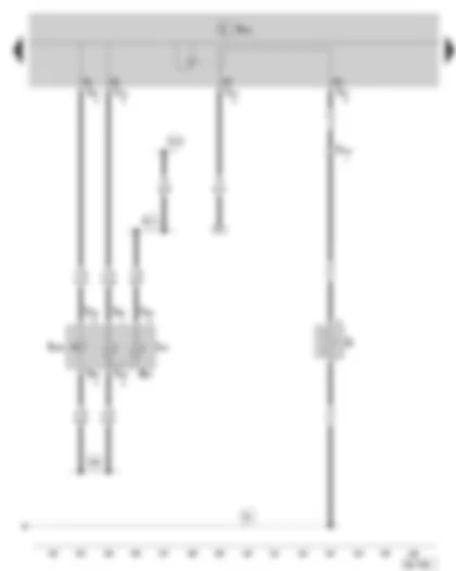 Wiring Diagram  SKODA ROOMSTER 2009 - Heated rear window button - Heated rear window