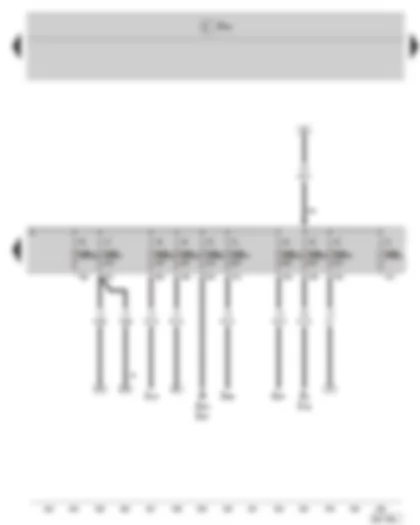 Wiring Diagram  SKODA ROOMSTER 2009 - Fuse holder B