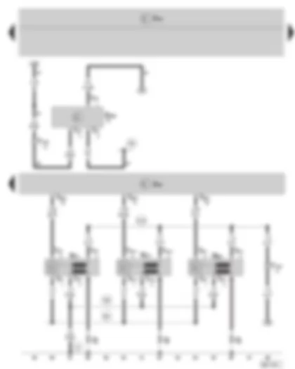 Wiring Diagram  SKODA ROOMSTER 2009 - Engine control unit - Oil level and oil temperature sender - Ignition system