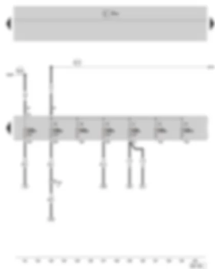 Wiring Diagram  SKODA ROOMSTER 2009 - Fuse holder B