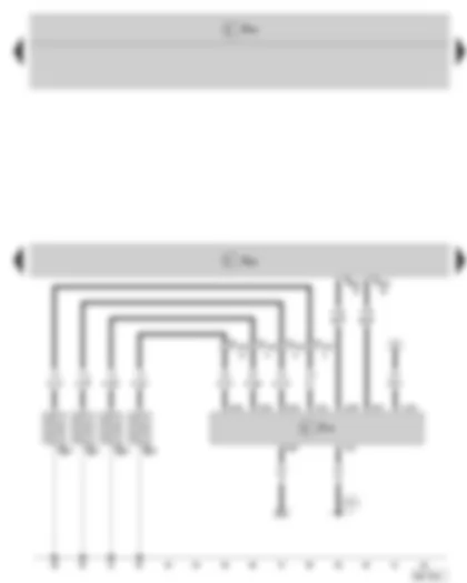 Wiring Diagram  SKODA ROOMSTER 2009 - Engine control unit - Automatic glow period control unit - Glow plug