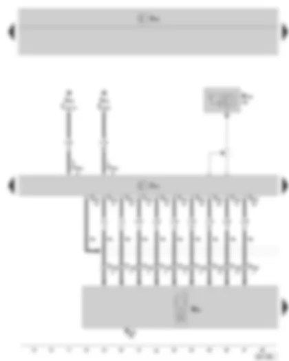 Wiring Diagram  SKODA ROOMSTER 2010 - Mobile telephone operating electronics control unit - Mobile telephone - Aerial for Bluetooth