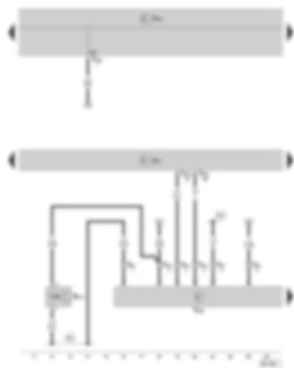Wiring Diagram  SKODA ROOMSTER 2010 - Automatic gearbox control unit - Tiptronic switch - Selector lever position magnet