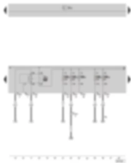 Wiring Diagram  SKODA SUPERB II 2008 - Motronic current supply relay - fuse holder B on the E box