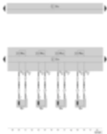 Wiring Diagram  SKODA SUPERB II 2008 - ABS control unit - Speed sensor