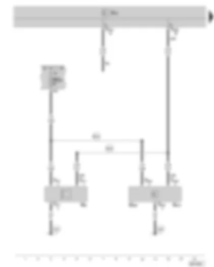 Wiring Diagram  SKODA SUPERB II 2010 - Interior monitoring sensor - vehicle inclination sender - alarm horn - fuse holder C in the dash panel