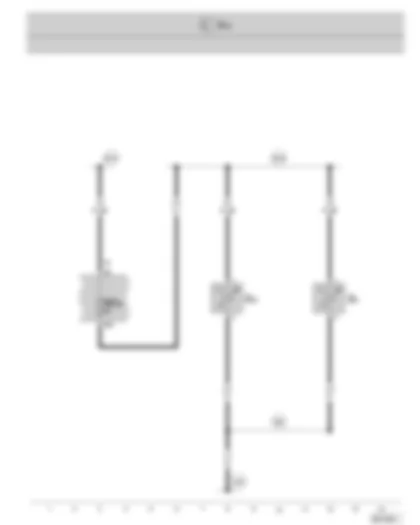 Wiring Diagram  SKODA SUPERB II 2008 - Spray jet heater element - fuse holder C in the dash panel