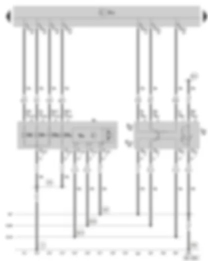 Wiring Diagram  SKODA SUPERB II 2008 - Right headlight - switch and instrument lighting rheostat - headlight range control adjuster