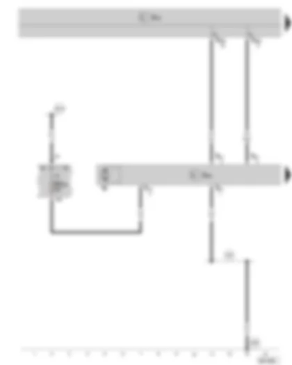 Wiring Diagram  SKODA SUPERB II 2009 - Sliding sunroof control unit - sliding sunroof motor - fuse holder C in the dash panel