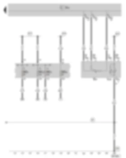 Wiring Diagram  SKODA SUPERB II 2008 - Switch and instrument lighting rheostat - fuse holder C in the dash panel