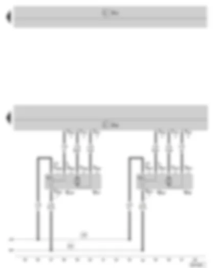 Wiring Diagram  SKODA SUPERB II 2015 - Climatronic control unit - defroster flap control motor - front air distribution flap control motor