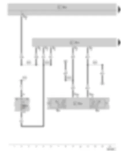 Wiring Diagram  SKODA SUPERB II 2010 - Heated front seat control unit - air conditioning system control unit - heated driver seat regulator - heated front passenger seat regulator - fuse holder C in the dash panel