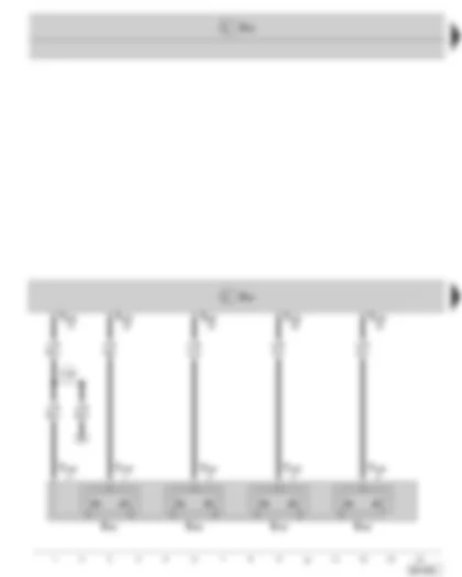 Wiring Diagram  SKODA SUPERB II 2010 - Driver seat adjustment control unit - seat longitudinal adjustment button - backrest adjustment button - front seat height adjustment button - rear seat height adjustment button