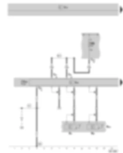 Wiring Diagram  SKODA SUPERB II 2008 - Control unit with display for radio and navigation system - aerial - navigation system aerial - fuse holder B on the E box