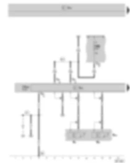 Wiring Diagram  SKODA SUPERB II 2008 - Control unit with display for radio and navigation system - aerial - navigation system aerial - fuse holder B on the E box