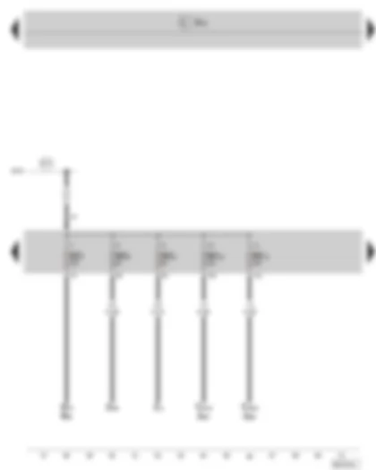Wiring Diagram  SKODA SUPERB II 2009 - Fuse holder C in the dash panel