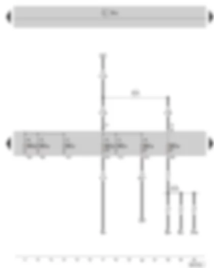 Wiring Diagram  SKODA SUPERB II 2009 - Fuse holder C in the dash panel