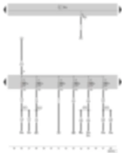 Wiring Diagram  SKODA SUPERB II 2009 - Fuse holder C in the dash panel